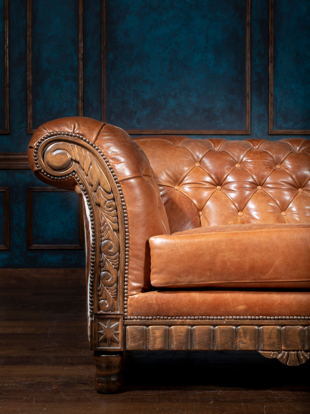 The Springbok Heritage Tufted Leather Sofa