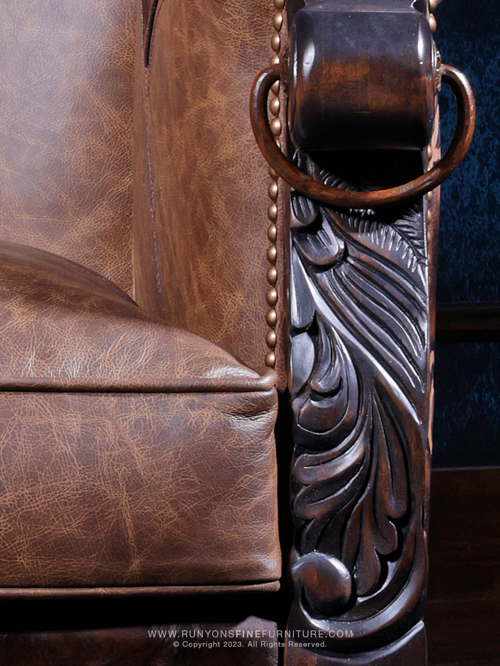 Branded Horseshoe Swivel Chair