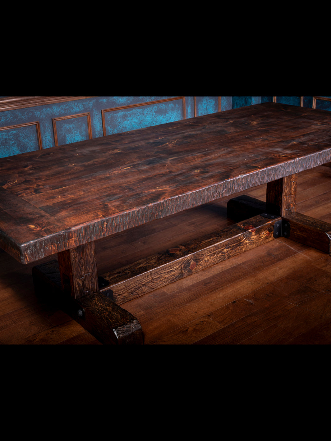 Knotty Alder Rustic Dining Table