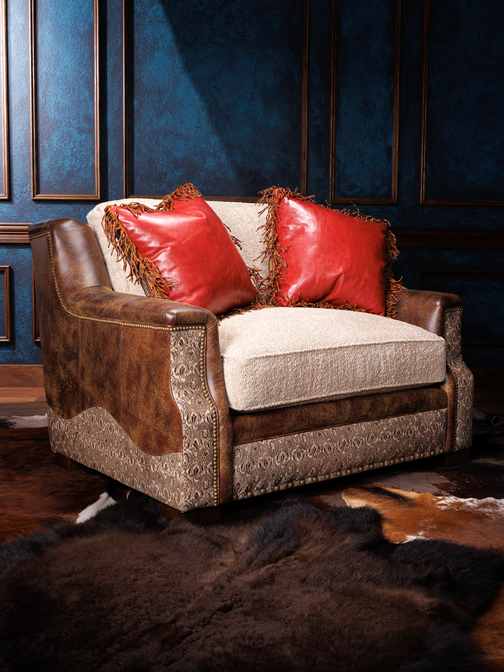 Amaretto Elegance Linen Chair and a Half