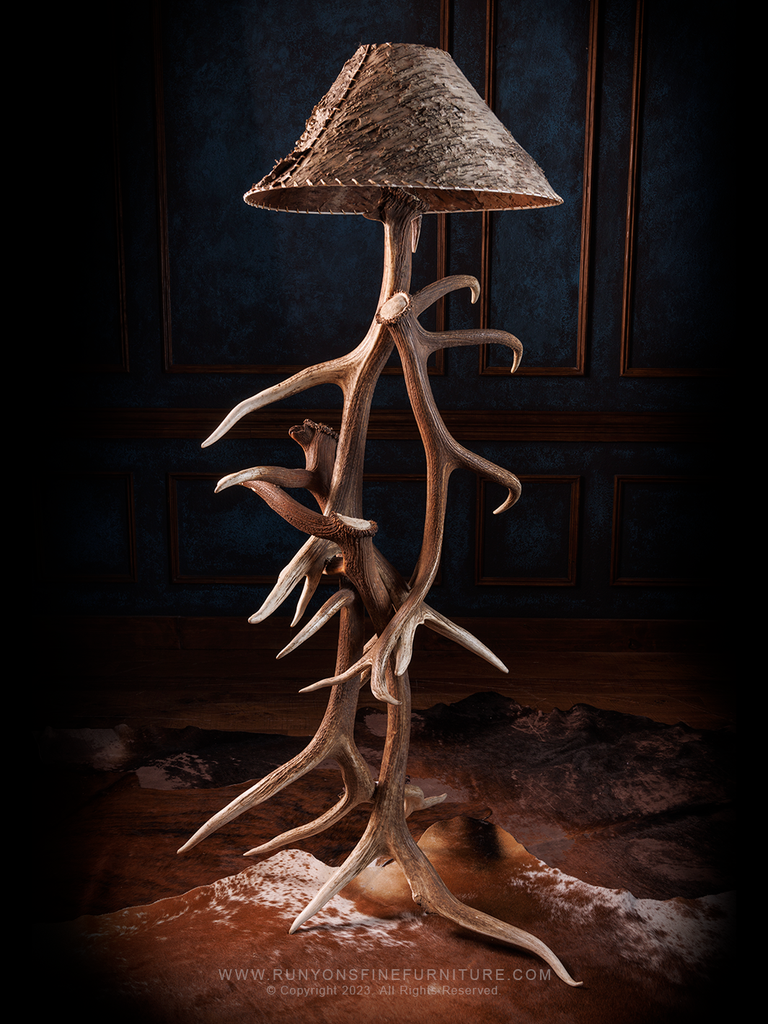 Antler floor lamp online matalan