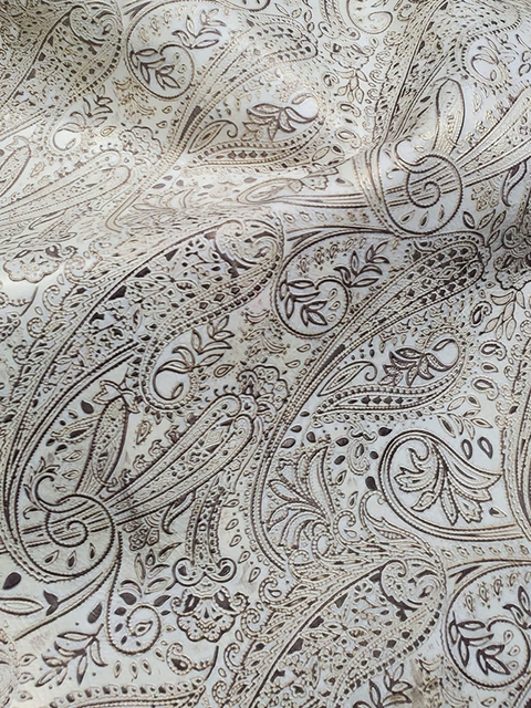 Paisley GOLDEN OYSTER material sample