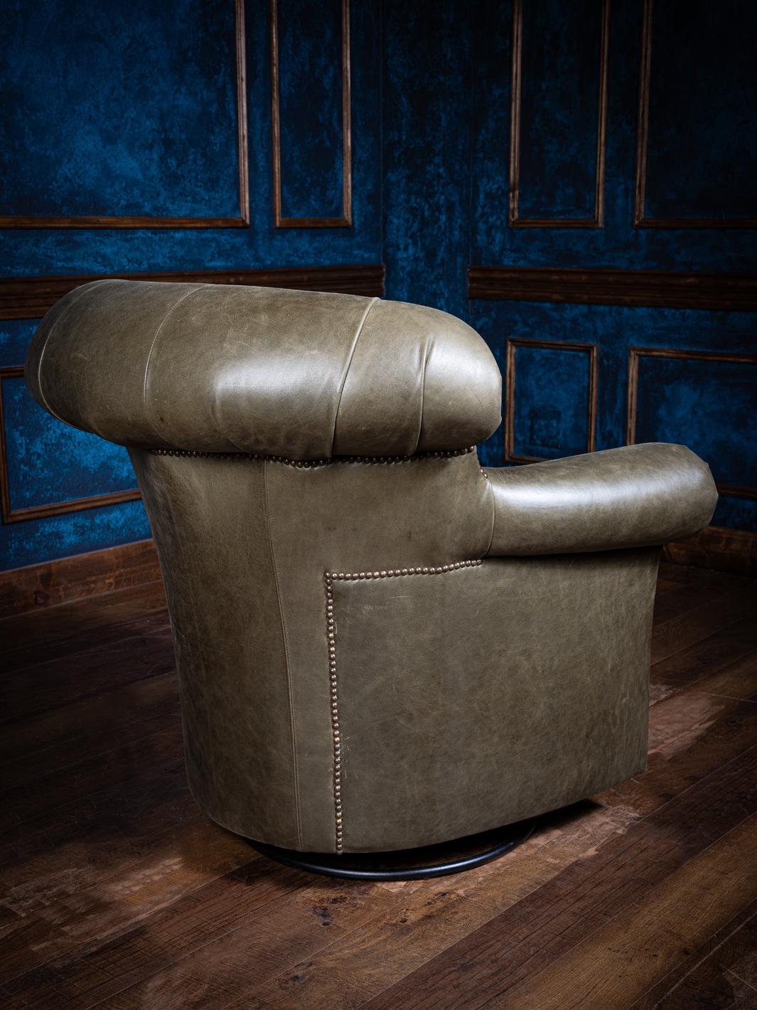 Heritage Twist Chesterfield Swivel Chair