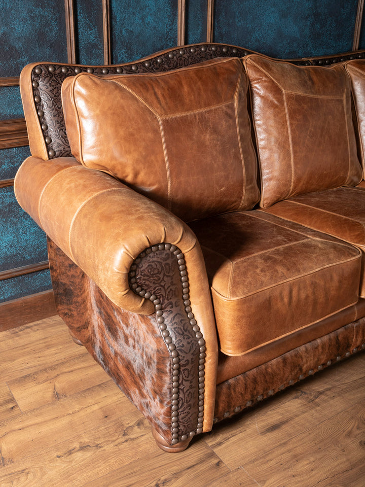 Saddle Ridge Leather Sectional Sofa