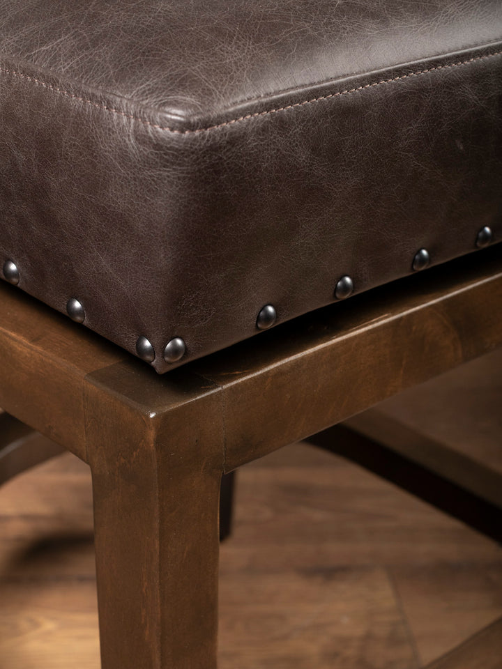 Speckled Saddleback Leather Bar Stool