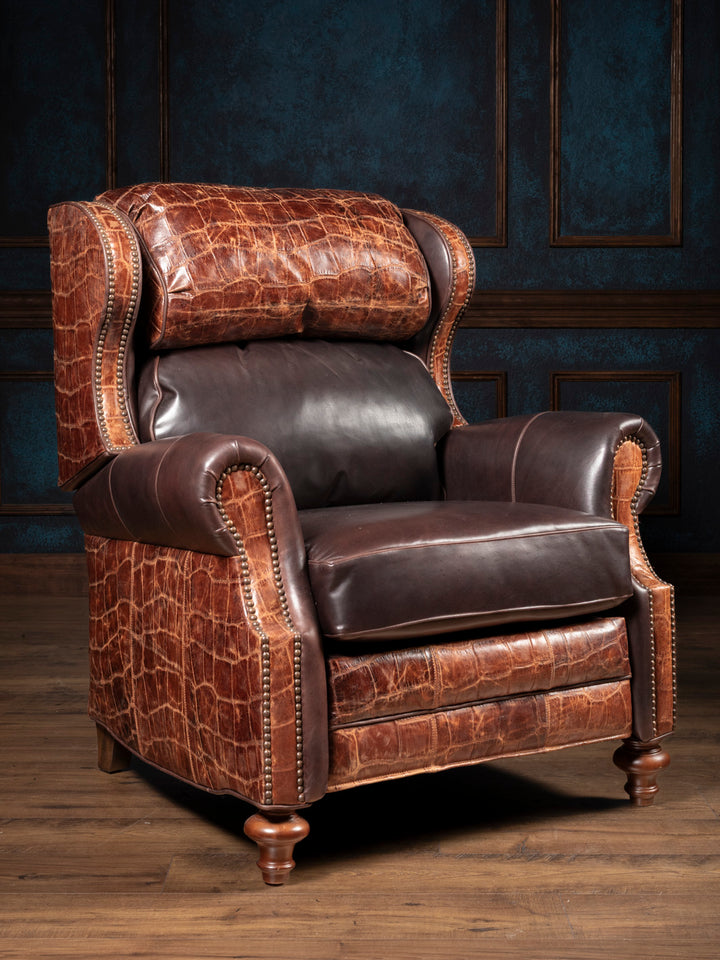 Copperhide Leather Bronco Recliner