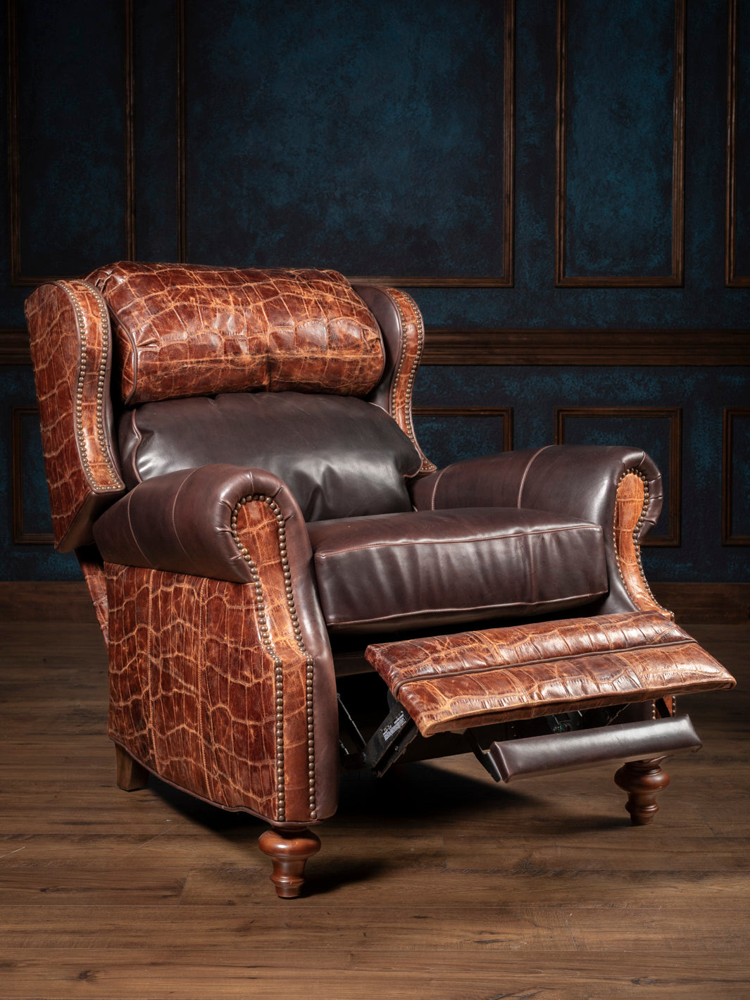 Copperhide Leather Bronco Recliner