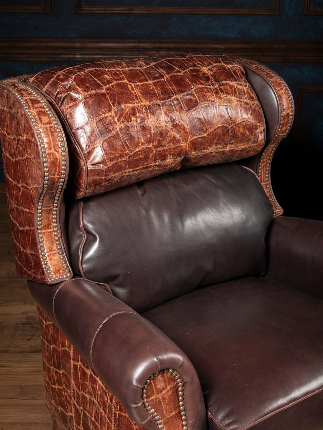 Copperhide Leather Bronco Recliner