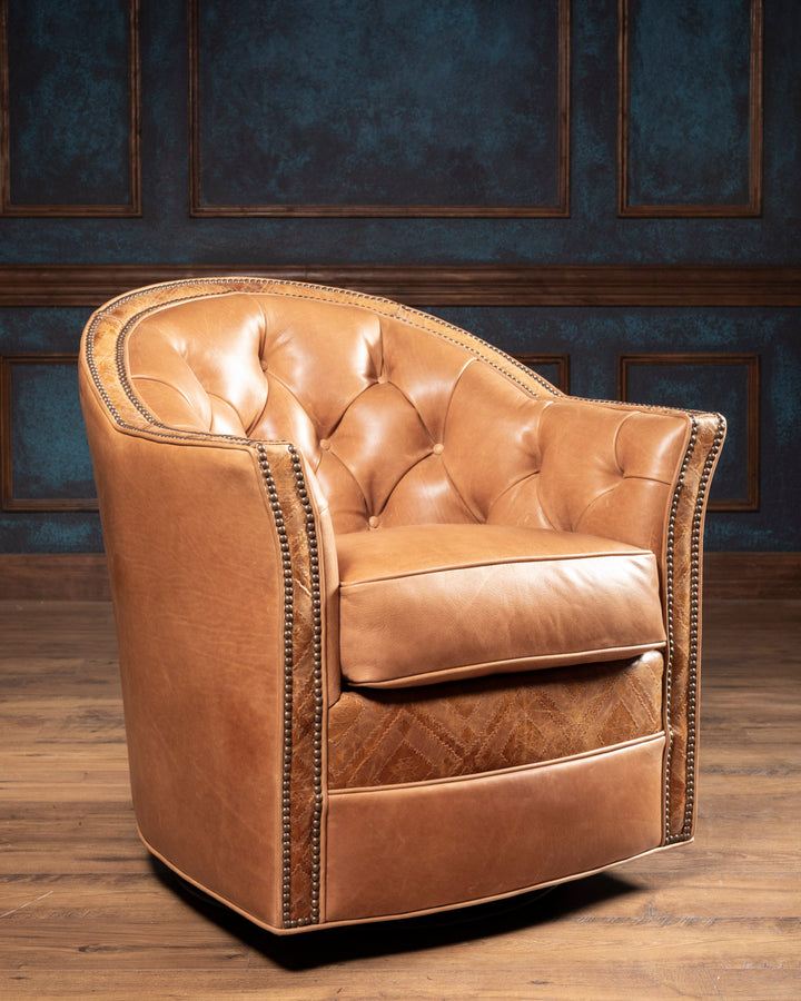 Cheyenne Sierra Leather Swivel Chair