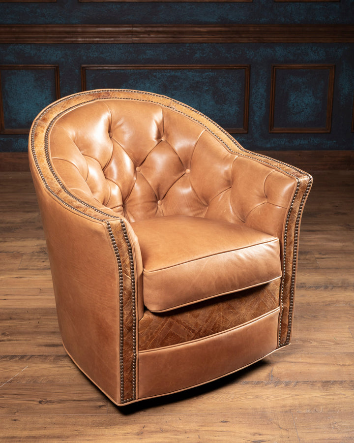 Cheyenne Sierra Leather Swivel Chair