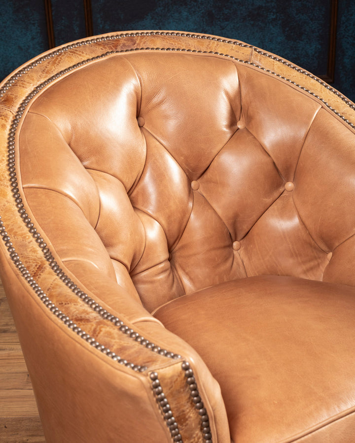 Cheyenne Sierra Leather Swivel Chair