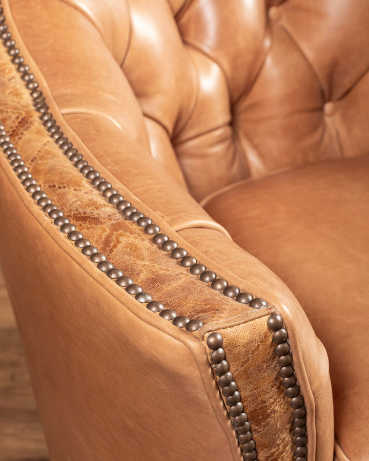 Cheyenne Sierra Leather Swivel Chair