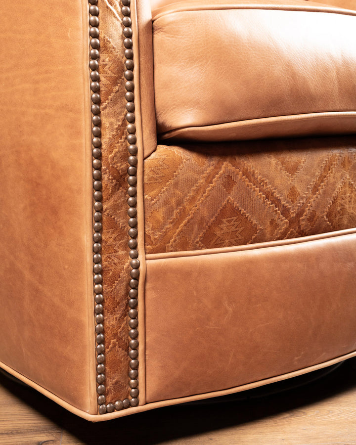 Cheyenne Sierra Leather Swivel Chair