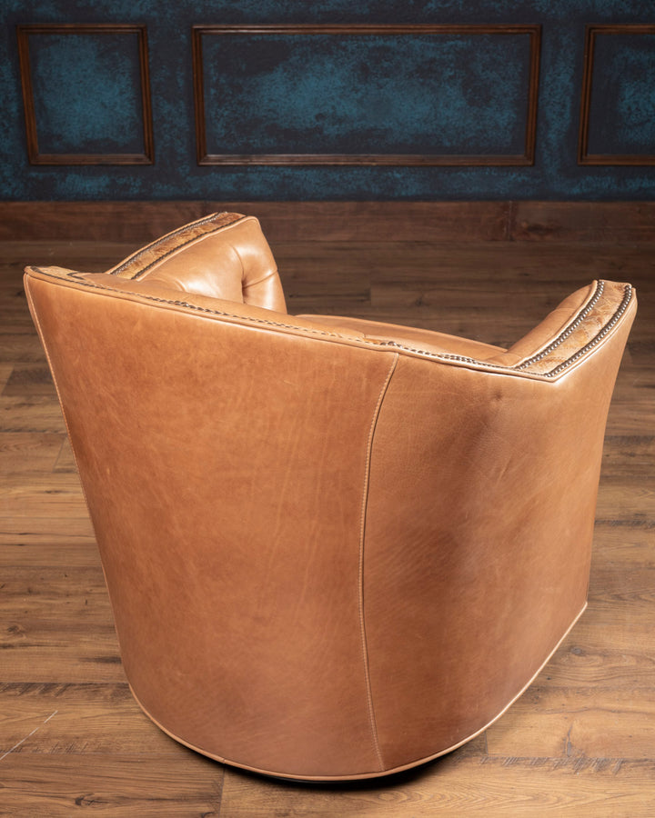 Cheyenne Sierra Leather Swivel Chair