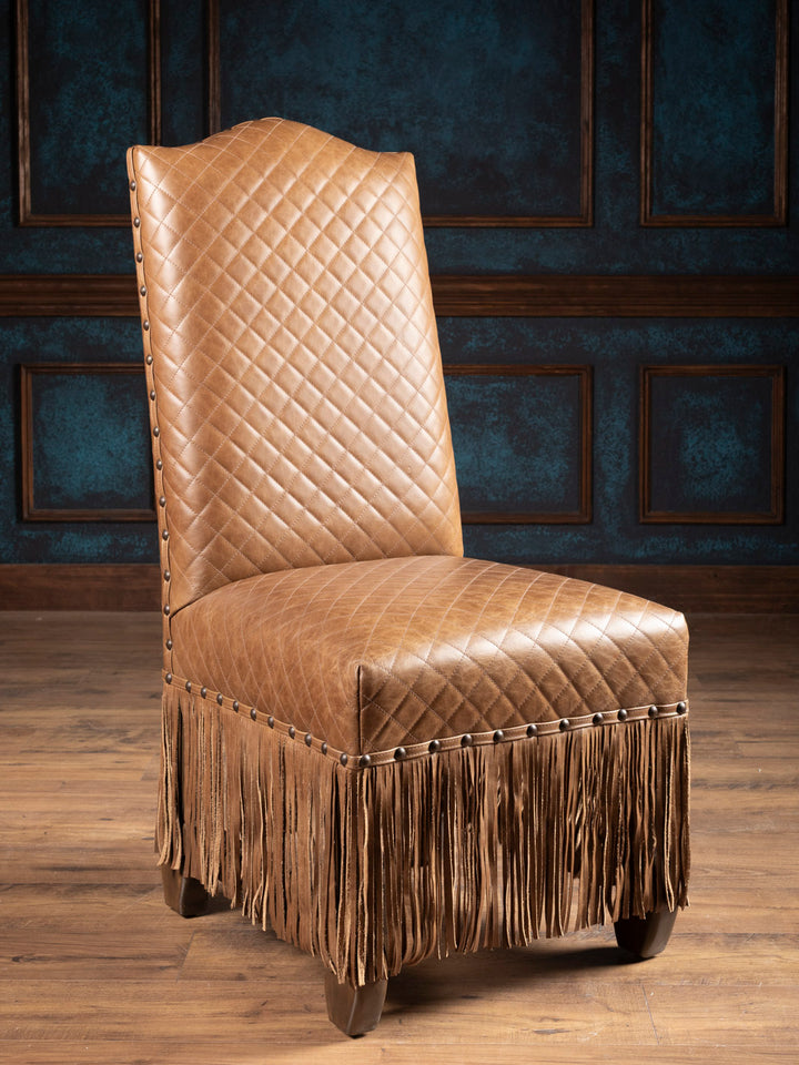 Cheyenne Fringe Leather Dining Chair