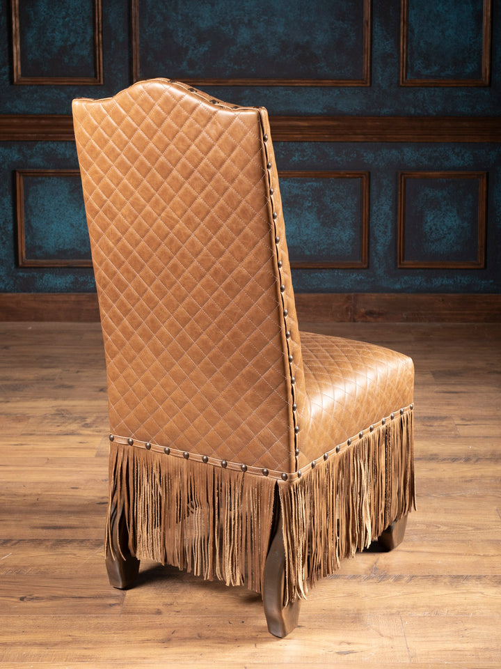 Cheyenne Fringe Leather Dining Chair
