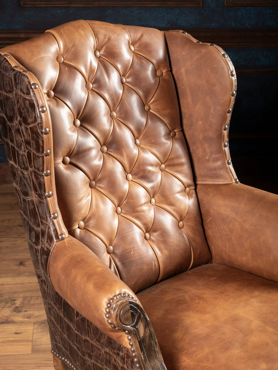 Kingsley Western Leather Desk Chair