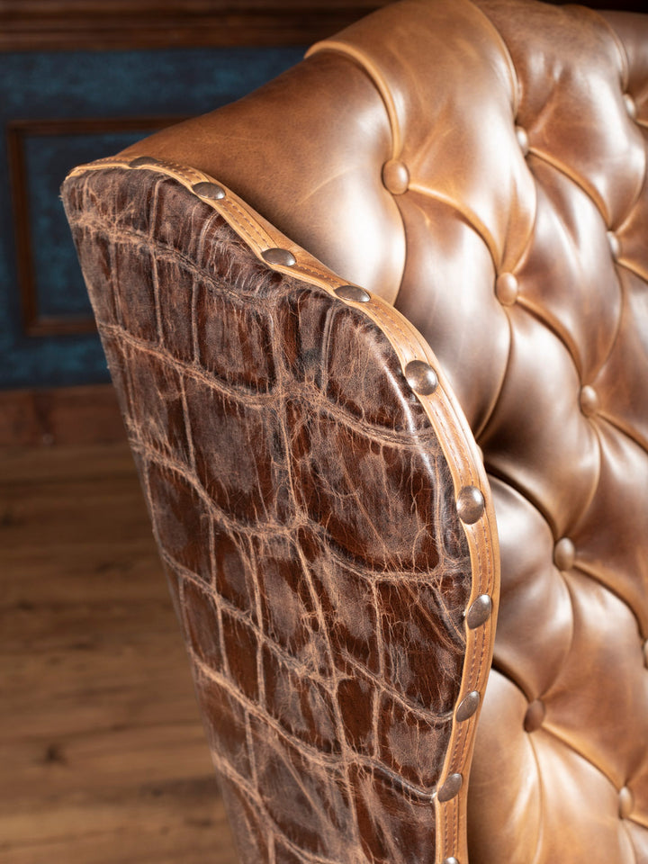 Kingsley Western Leather Desk Chair