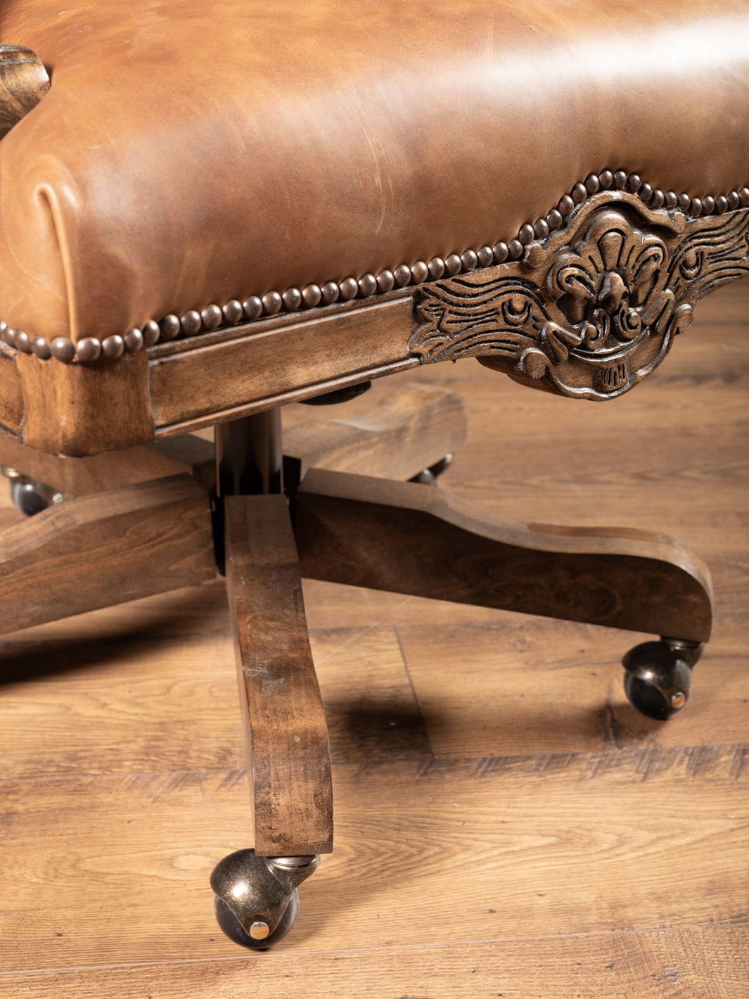 Kingsley Western Leather Desk Chair