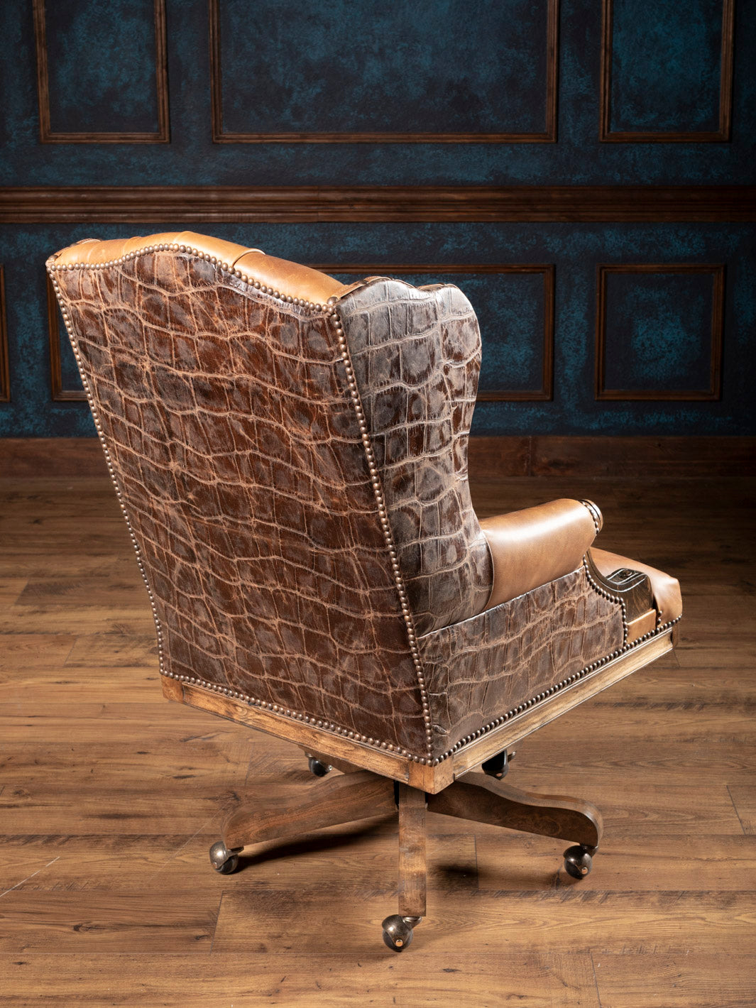 Kingsley Western Leather Desk Chair