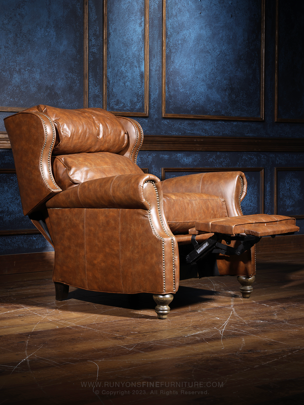 Full leather recliner chair hotsell