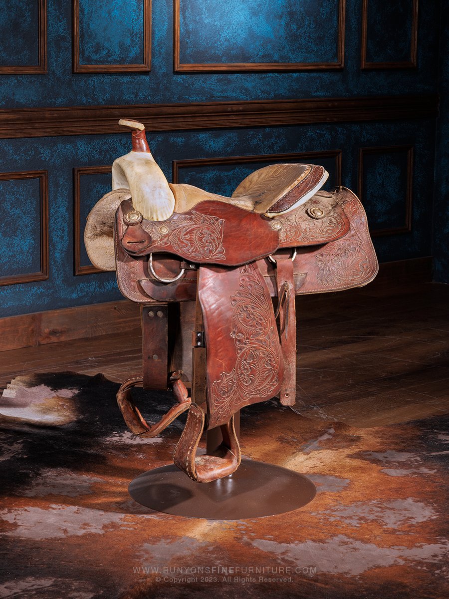 Western Saddle Bar Stools | Full-Grain Leather & Handcrafted – Runyon's ...