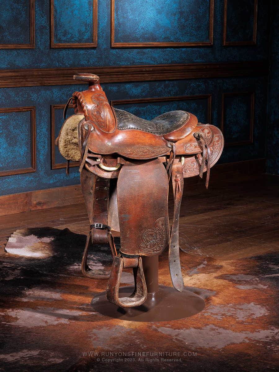 Western Saddle Bar Stools | Full-Grain Leather & Handcrafted – Runyon's ...