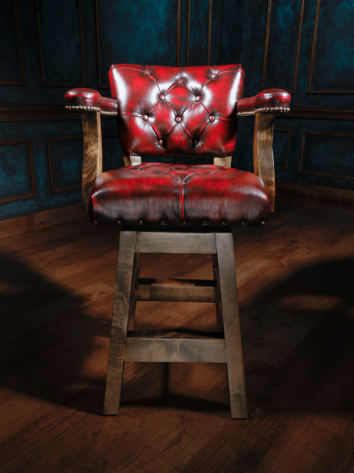 red western style bar stool