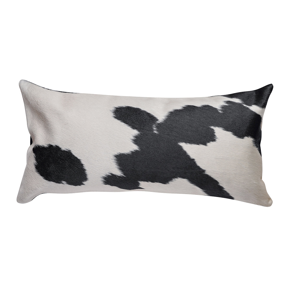 Black White Cowhide Pillow