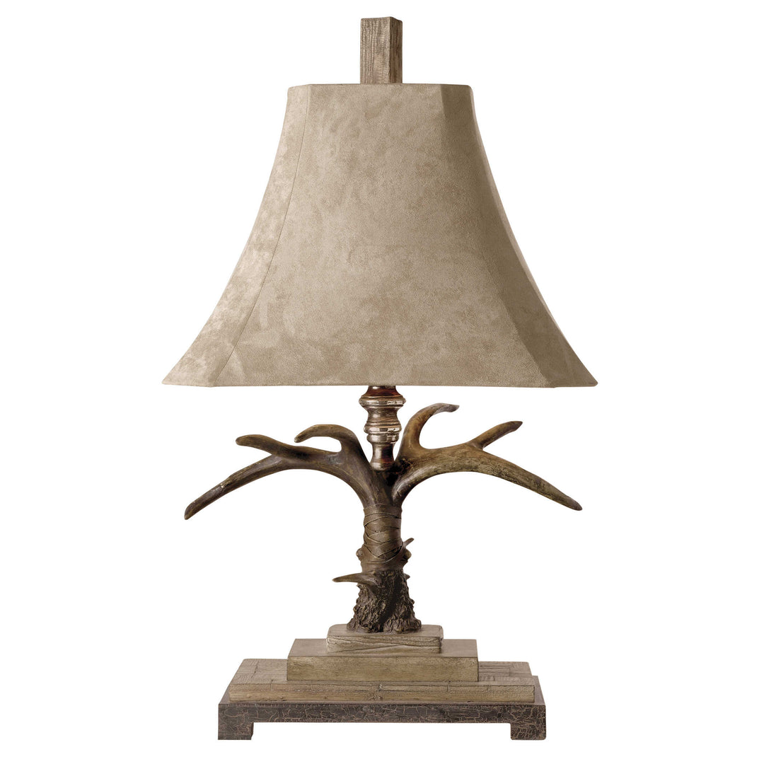 Light Stag Horn Table Lamp