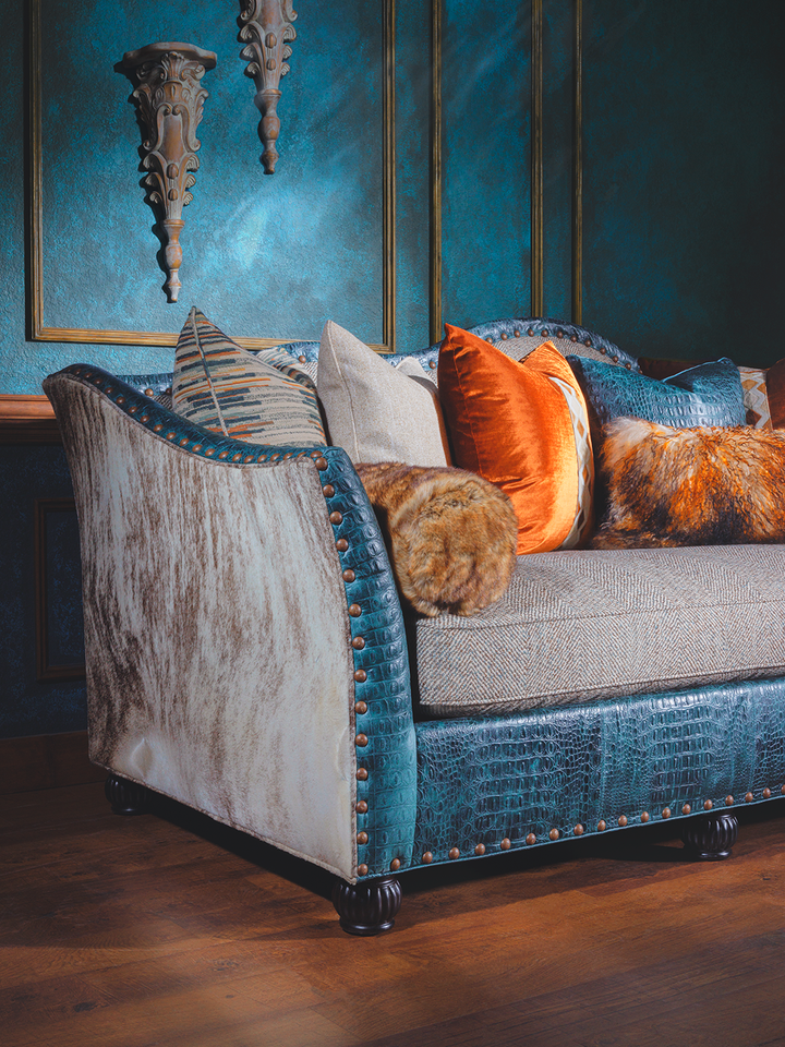 Atlanta Iris Teal Sofa Runyon s Fine Furniture