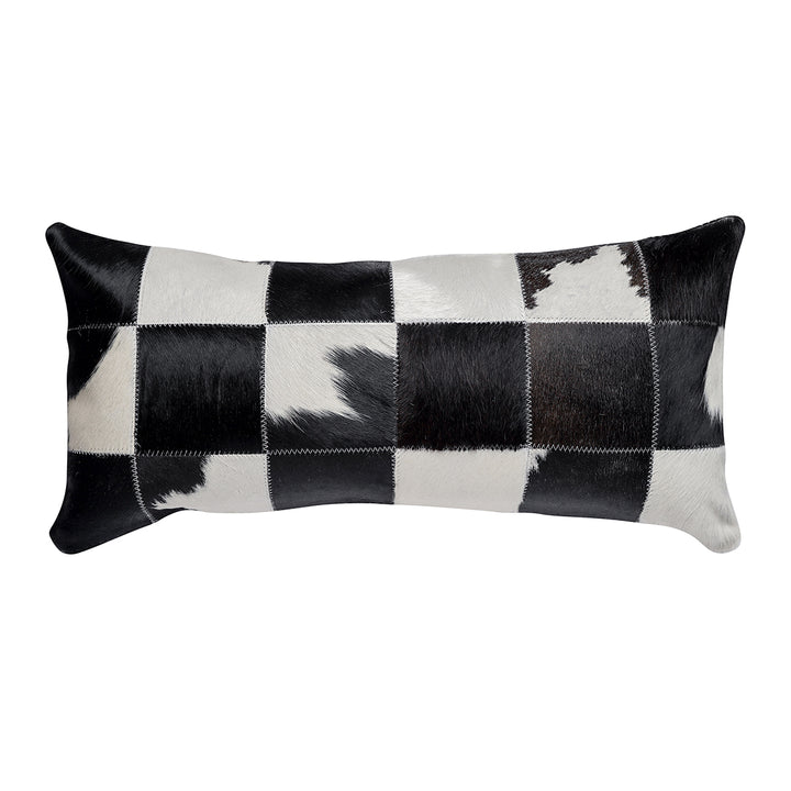 Black & White Cloudy Patch Pillow