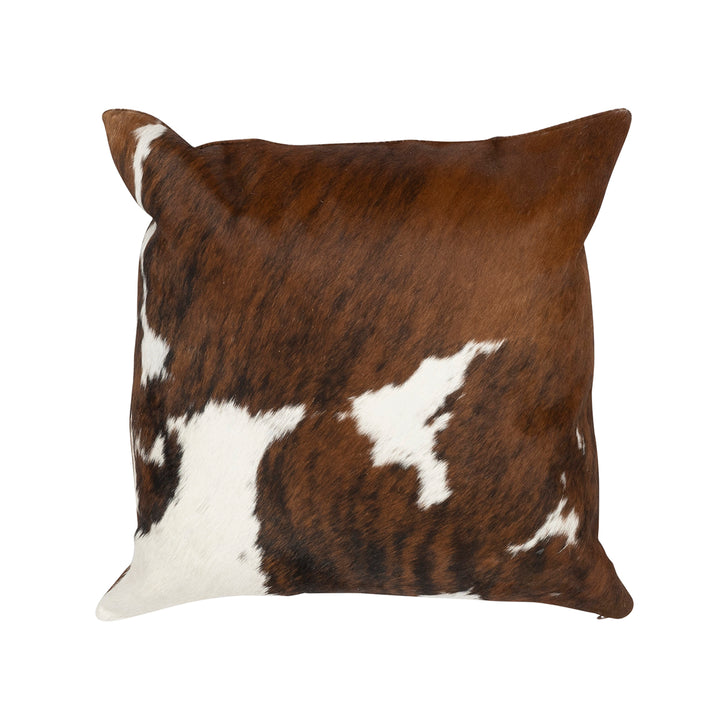 Solid Tricolor Cowhide Pillow