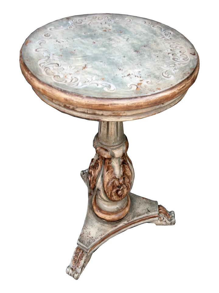 Capri Round Painted End Table