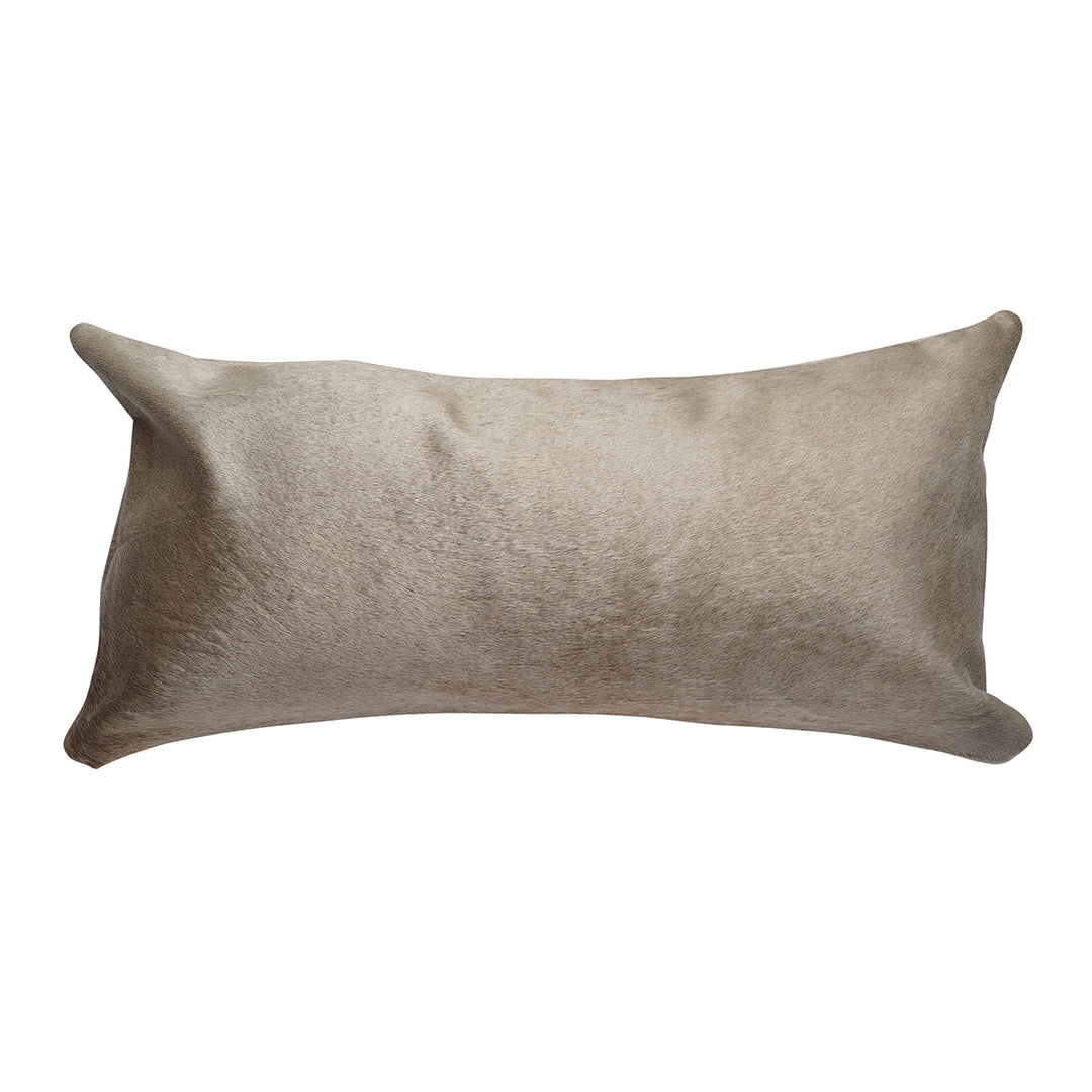 Solid Champagne Cowhide Pillow