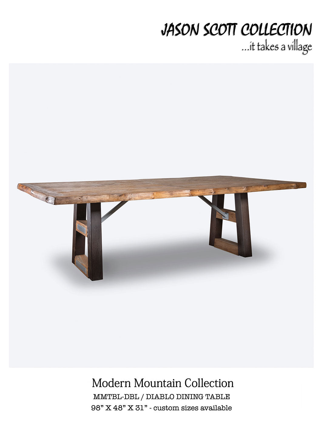 Jason Scott Live Edge Diablo Dining Table