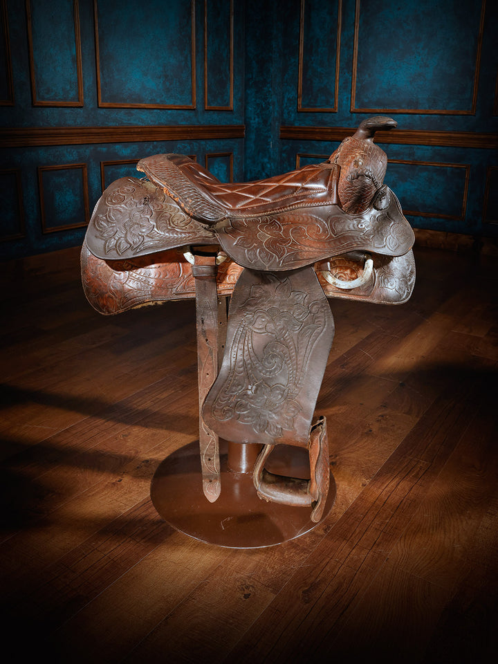 Western Saddle Bar Stools | Full-Grain Leather & Handcrafted – Runyon's ...