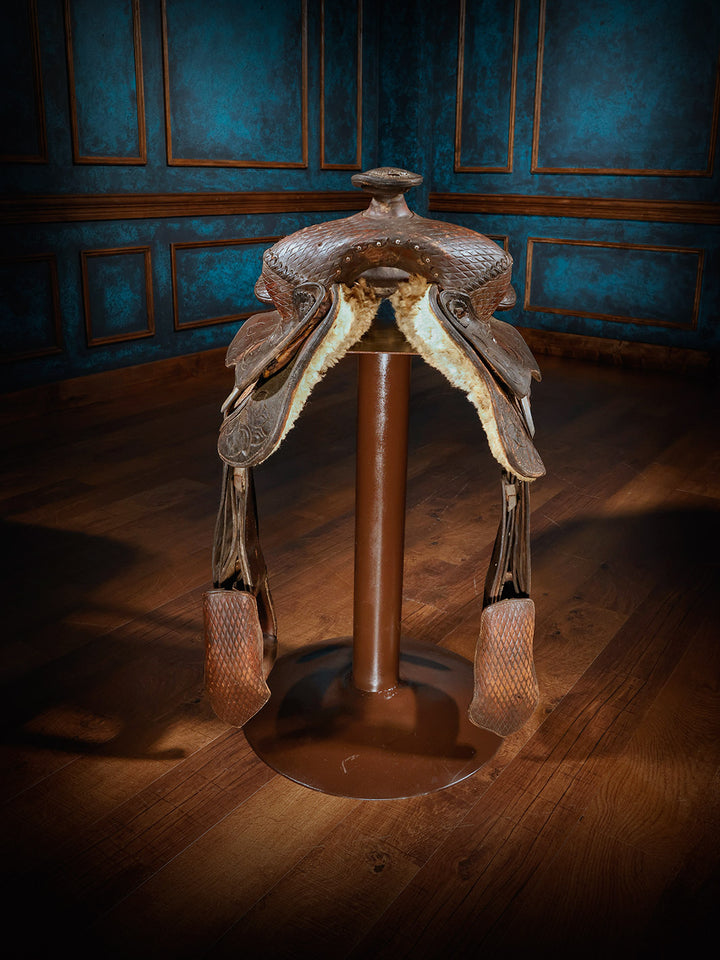 Western Saddle Bar Stools | Full-Grain Leather & Handcrafted – Runyon's ...