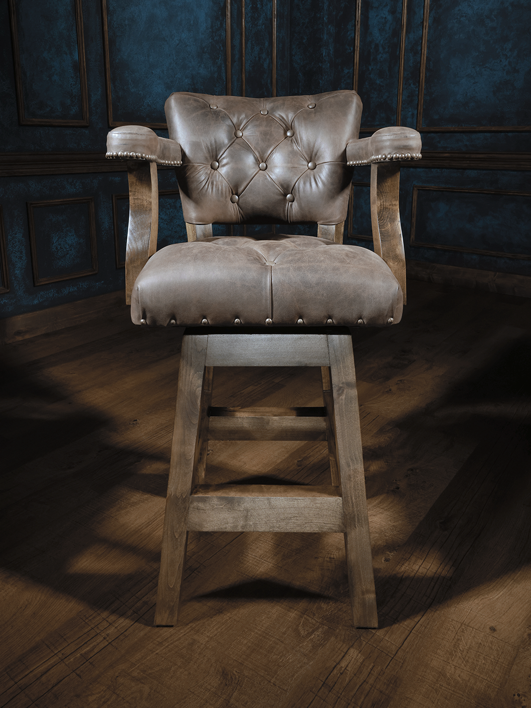 lodge style axis hide barstool