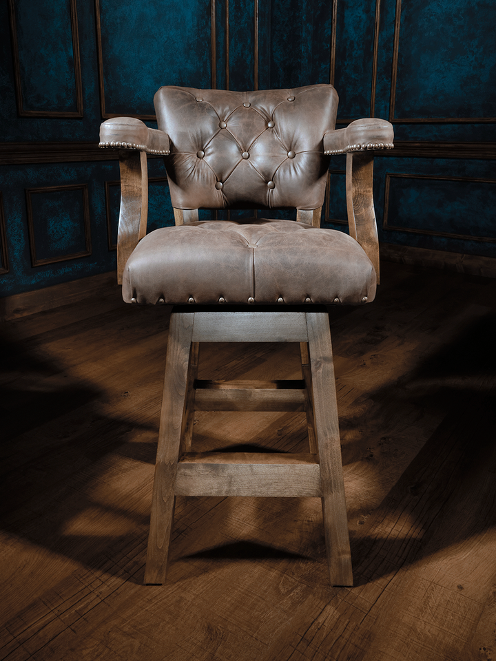 lodge style axis hide barstool
