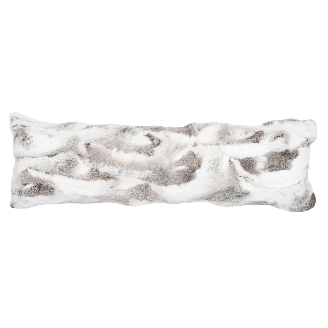 Grey Patch Rabbit Fur Pillow – Runyon's Fine Furniture
