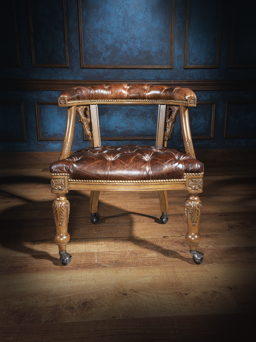 Regency Leather Game Chair