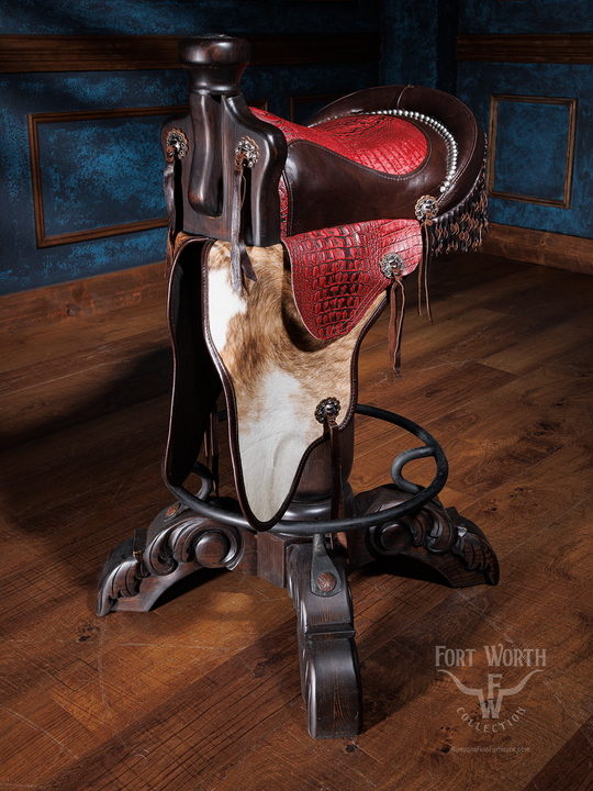 Western Saddle Bar Stools | Full-Grain Leather & Handcrafted – Runyon's ...