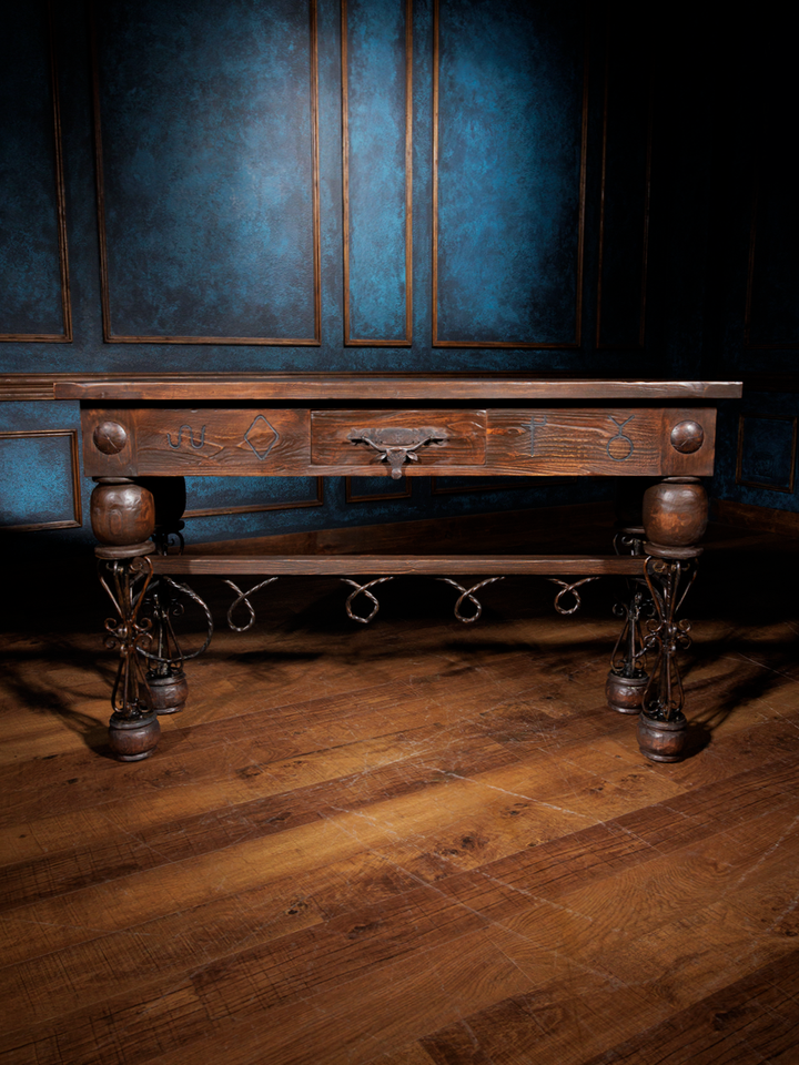 Branded Iron Western Console