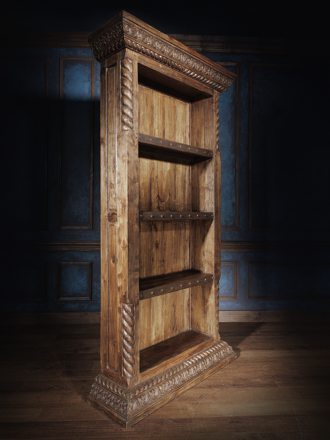 Solid teak deals bookcase