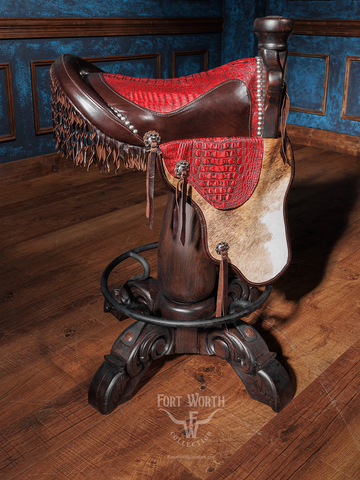 Western Saddle Bar Stools | Full-Grain Leather & Handcrafted – Runyon's ...