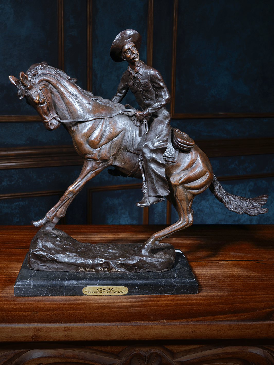 Cowboy Bronze Statue