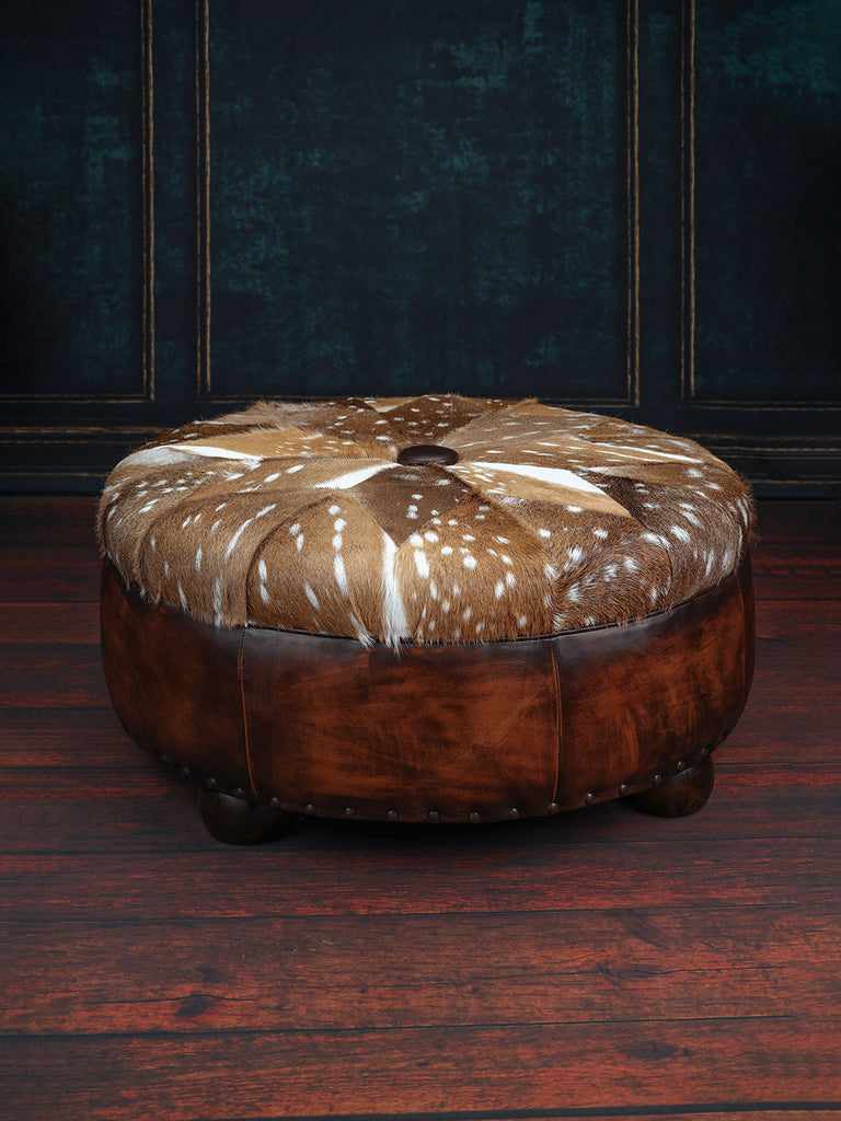 Calfskin ottoman deals