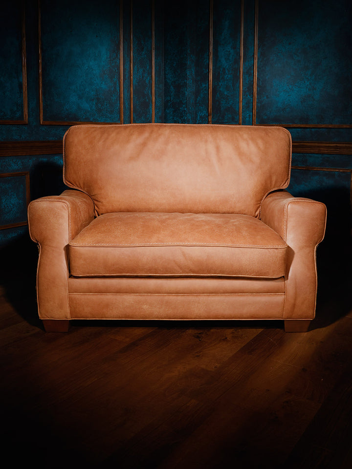Western Leather & Axis Loveseat