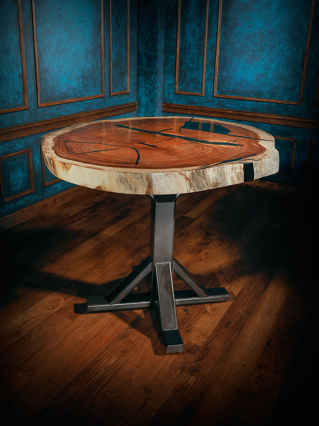 Old West Live Edge Bar Table